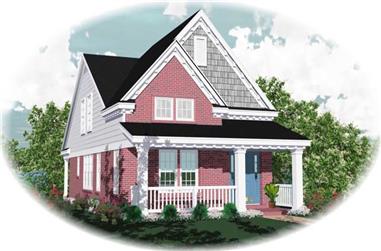 3-Bedroom, 1547 Sq Ft Small House Plans House Plan - 170-2992 - Front Exterior