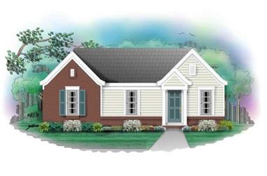 3-Bedroom, 912 Sq Ft Small House Plans House Plan - 170-2999 - Front Exterior