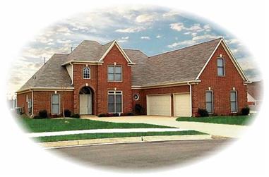 3-Bedroom, 3474 Sq Ft French House Plan - 170-3039 - Front Exterior