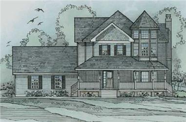 3-Bedroom, 2813 Sq Ft Traditional House Plan - 172-1038 - Front Exterior