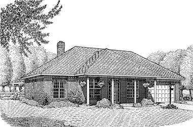 3-Bedroom, 1969 Sq Ft Contemporary Home Plan - 173-1043 - Main Exterior
