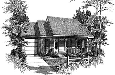3-Bedroom, 2558 Sq Ft Country Home Plan - 174-1004 - Main Exterior