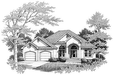 3-Bedroom, 2436 Sq Ft Country House Plan - 174-1010 - Front Exterior