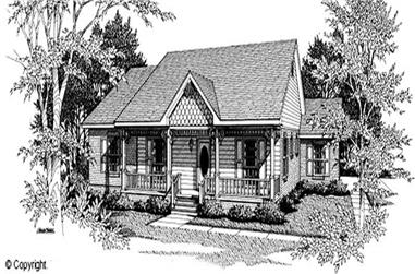 3-Bedroom, 1463 Sq Ft Cape Cod House Plan - 174-1020 - Front Exterior