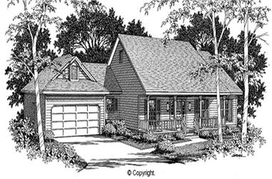 3-Bedroom, 2085 Sq Ft Country House Plan - 174-1055 - Front Exterior