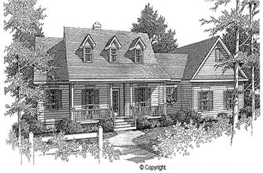 2-Bedroom, 1926 Sq Ft Cape Cod House Plan - 174-1058 - Front Exterior