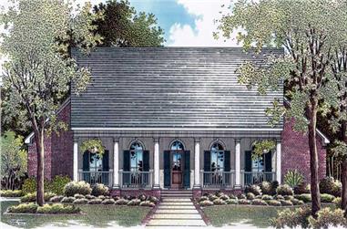 3-Bedroom, 1878 Sq Ft Country Home Plan - 174-1062 - Main Exterior