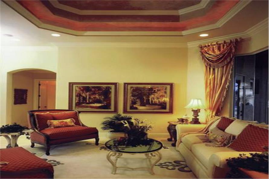 Living Room of this 3-Bedroom,4000 Sq Ft Plan -4000