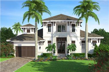 4-Bedroom, 2731 Sq Ft Traditional Home Plan - 175-1117 - Main Exterior