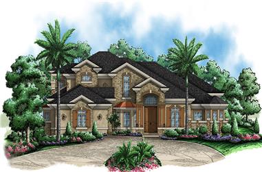 3-Bedroom, 4599 Sq Ft Contemporary Home Plan - 175-1169 - Main Exterior