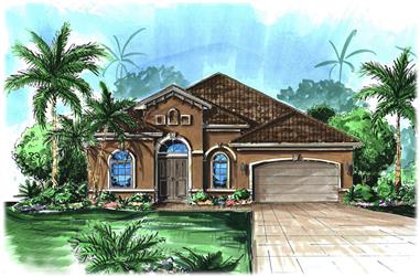 4-Bedroom, 2514 Sq Ft Cottage House Plan - 175-1207 - Front Exterior
