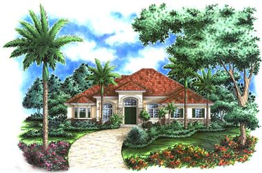 3-Bedroom, 3089 Sq Ft Country Home Plan - 175-1214 - Main Exterior