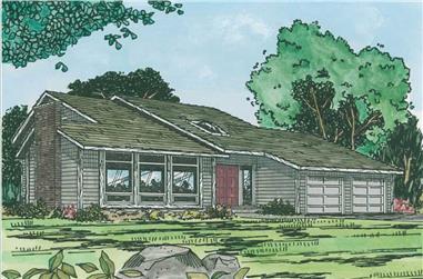 3-Bedroom, 1964 Sq Ft Ranch Home Plan - 177-1006 - Main Exterior