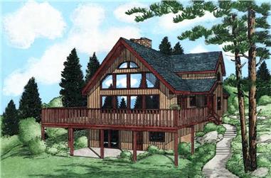 3-Bedroom, 1547 Sq Ft Country House Plan - 177-1029 - Front Exterior
