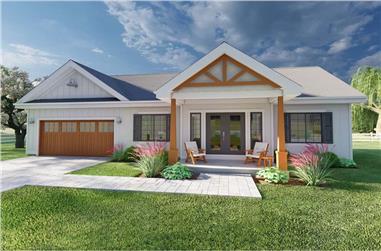 2-Bedroom, 928 Sq Ft Small Home - Plan #177-1057 - Main Exterior