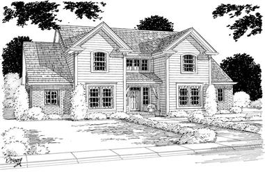 3-Bedroom, 1953 Sq Ft Country Home Plan - 178-1012 - Main Exterior