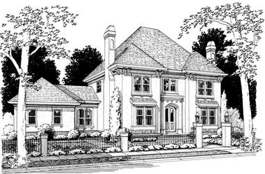 4-Bedroom, 3138 Sq Ft Colonial Home Plan - 178-1053 - Main Exterior