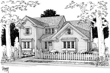 3-Bedroom, 1704 Sq Ft Country Home Plan - 178-1060 - Main Exterior