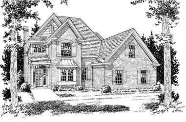 3-Bedroom, 2181 Sq Ft Country House Plan - 178-1092 - Front Exterior