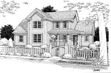 3-Bedroom, 1664 Sq Ft Country House Plan - 178-1094 - Front Exterior