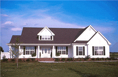 3-4-Bedroom, 2512 Sq Ft Country Ranch House Plan - 178-1103 - Front Exterior
