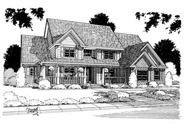 4-Bedroom, 3914 Sq Ft Country Home Plan - 178-1118 - Main Exterior