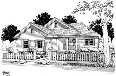 2-Bedroom, 1134 Sq Ft Small House Plans - 178-1128 - Main Exterior