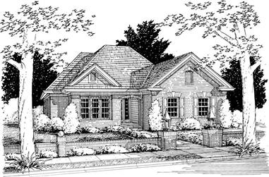 3-Bedroom, 1270 Sq Ft Small House Plans - 178-1131 - Main Exterior