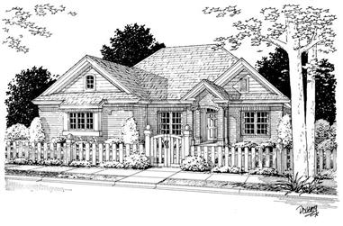 3-Bedroom, 1447 Sq Ft Small House Plans - 178-1136 - Front Exterior