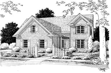 4-Bedroom, 2077 Sq Ft Country House Plan - 178-1137 - Front Exterior