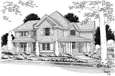 4-Bedroom, 3188 Sq Ft Country House Plan - 178-1139 - Front Exterior