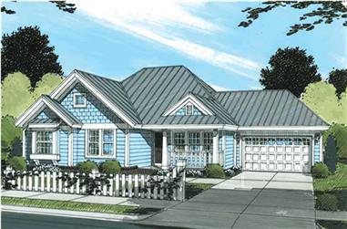 4-Bedroom, 1481 Sq Ft Country House Plan - 178-1149 - Front Exterior
