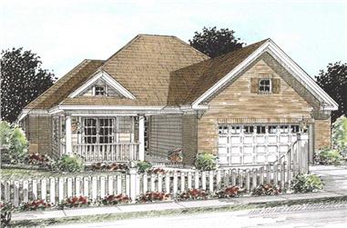 2-Bedroom, 1274 Sq Ft Ranch House Plan - 178-1152 - Front Exterior