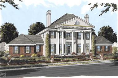 4-Bedroom, 4166 Sq Ft Southern Home Plan - 178-1161 - Main Exterior
