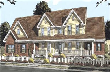 4-Bedroom, 4451 Sq Ft Cape Cod Home Plan - 178-1162 - Main Exterior