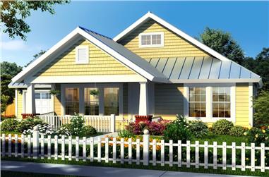 3-Bedroom, 1260 Sq Ft Country Home - Plan #178-1175 - Main Exterior