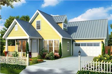 3-Bedroom, 1714 Sq Ft Bungalow House Plan - 178-1176 - Front Exterior
