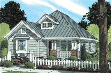 3-Bedroom, 1376 Sq Ft Cape Cod House Plan - 178-1178 - Front Exterior