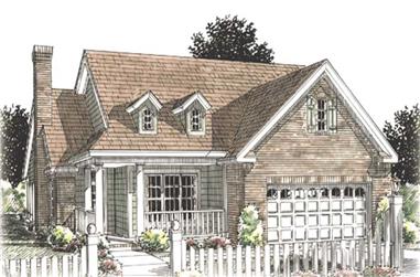 2-Bedroom, 1425 Sq Ft Cape Cod House Plan - 178-1208 - Front Exterior