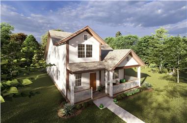 4-Bedroom, 2232 Sq Ft Cottage Home Plan - 178-1218 - Main Exterior