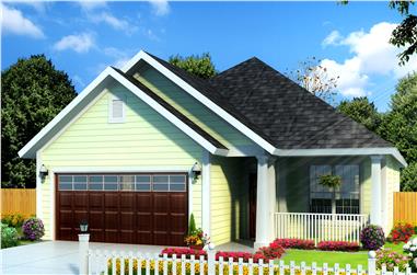 3-Bedroom, 1491 Sq Ft Cottage House Plan - 178-1235 - Front Exterior