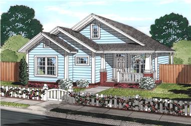 3-Bedroom, 1163 Sq Ft Cottage Home Plan - 178-1245 - Main Exterior