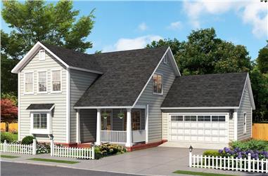 3-Bedroom, 1878 Sq Ft Traditional House - Plan #178-1388 - Front Exterior