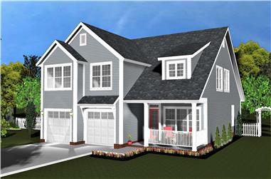 4-Bedroom, 2429 Sq Ft 1 1/2 Story House Plan - 178-1394 - Front Exterior