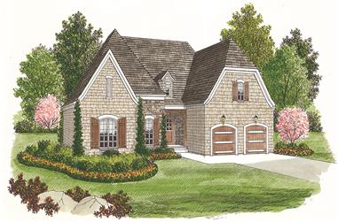 3-Bedroom, 1400 Sq Ft Cottage House Plan - 180-1002 - Front Exterior