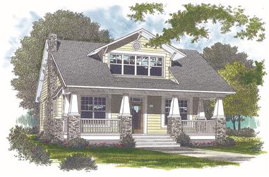 3-Bedroom, 2010 Sq Ft Bungalow House Plan - 180-1007 - Front Exterior
