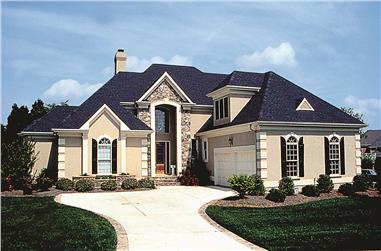 4-Bedroom, 3055 Sq Ft Traditional House Plan - 180-1014 - Front Exterior