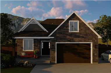 2-5 Bedroom, 1568 Sq Ft Ranch House Plan - 187-1135 - Front Exterior