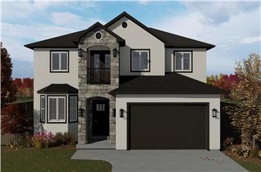 4-5 Bedroom, 2587 Sq Ft Contemporary Home Plan - 187-1137 - Main Exterior