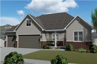 4-6 Bedroom, 1999 Sq Ft Country Home Plan - 187-1143 - Main Exterior
